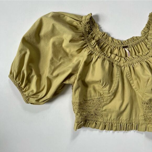 Free People *LIGHT GREEN Reaching For The Sun Top XS - Picture 6 of 10